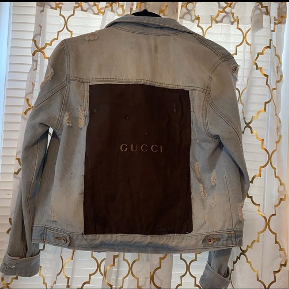 Gucci authentic dust bag denim jacket